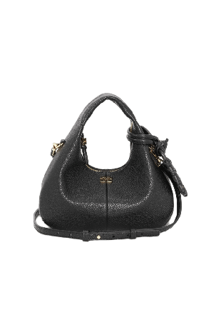 GANNI Hobo Mini Grained Handväskor Dam Svart ONESIZE