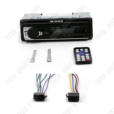 Autoradio Bluetooth - TECH DISCOUNT - TD - 60W x 4 - USB-lataus - Monilähteinen audio