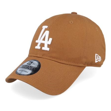New Era - MLB Braun adjustable Cap - Los Angeles Dodgers League Essential 9TWENTY Toffee/White Adjustable @ Hatstore