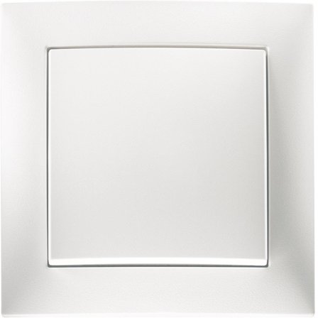 Hager 6350361909 Tryckknapp polarvit Trapp/1-pol, Strömbrytare & vägguttag