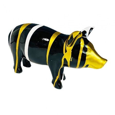 Gris Statue Gris Figur Desktop Figur Samling Gris Skulptur Gris Ornament til Bogreol Hus Desktop Soveværelse Dekoration