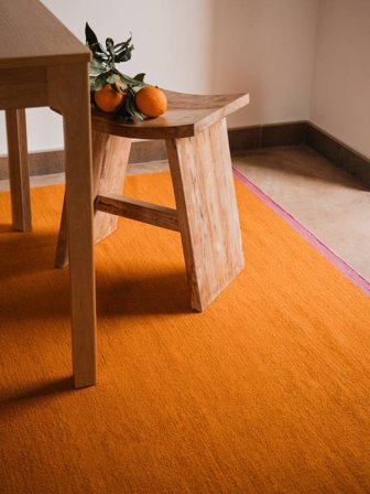 Uni Moderna Flat Orange/Rose Oeko-Tex Tapis