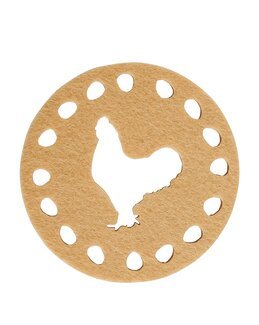 Lasinalunen/koriste Pääsiäistipu 4/pak Keltainen