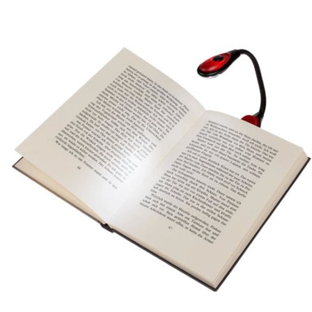 Boklampa - Läslampa / LED-lampa med Klämma - Lampa till Bok