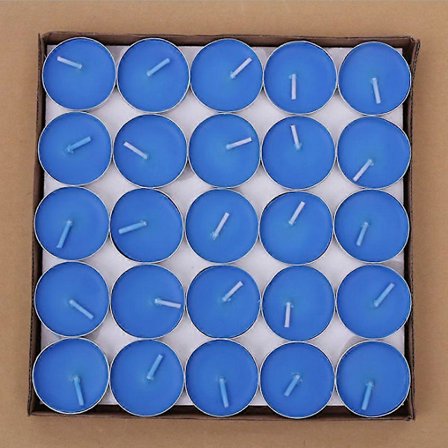 Telys 50-pakning Uparfymert Telys Romantiske Kjærlighetslys Bulk for Hjemmeinnredning Bryllup Bursdag