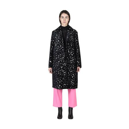 Dries Van Noten, Single-Breasted Coats Zwart, Dames, Maat:L