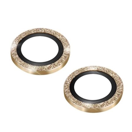 Skyddfilm - AVIZAR - iPhone 14/14 Plus - Härdat glas 9H - Ultra-tunn - Guldkontur