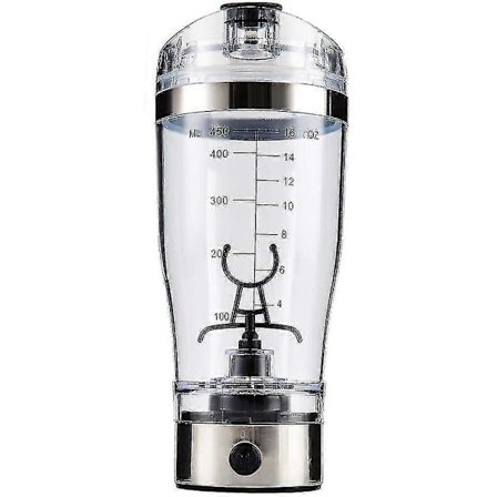 450ml Elektrisk Protein Shaker Protein Shaker Mixer Protein Shaker (Transparent) (1 st)