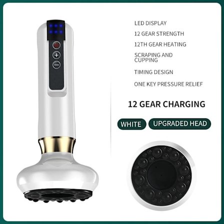 Elektrisk Vakuum Koppings GuaSha Massasje Anti Cellulitt Kropps Slanking Skraping Infrarød Varme Terapi Kropps Skjønnhet Elektrisk GuaSha