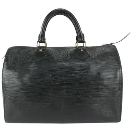Louis Vuitton Vintage, Pre-owned Leather louis-vuitton-bags Zwart, Dames, Maat:ONE Size