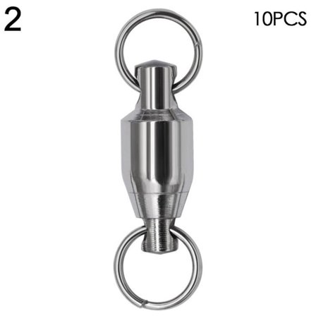 10 st Fishing Rolling Swivel Connector Heavy Duty Ball 2 - spot sales