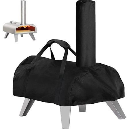 Omslag för Ooni Karu 12 utomhus pizzaugn Omslag Vattentät Oxfordtyg Omslag Svart