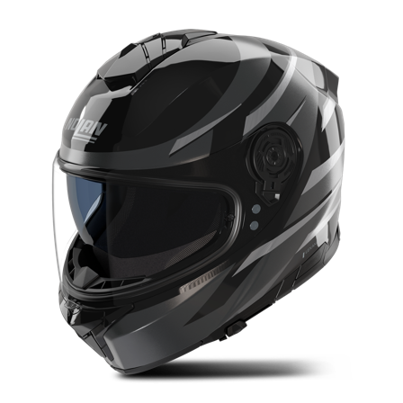 Nolan N80-8 Fervo Full Face Helmet Black/Anthracite/Silver Chrome Metal M