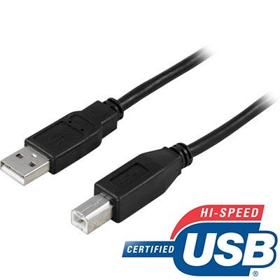 Deltaco USB-kabel - USB til USB-type B - 2 m