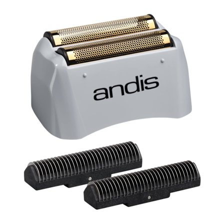 Pro Shaver Replacement Foil and Cutter - Compatible with Andis Models, Super Smooth Gold Titanium Cutters Gold