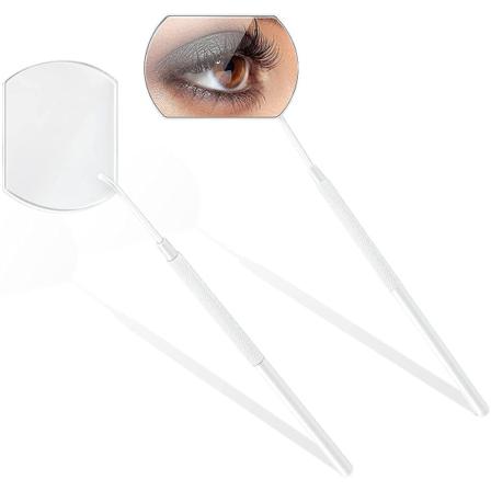 2-pack Ögonfransspegel I Rostfritt Stål, Ögonfransverktyg