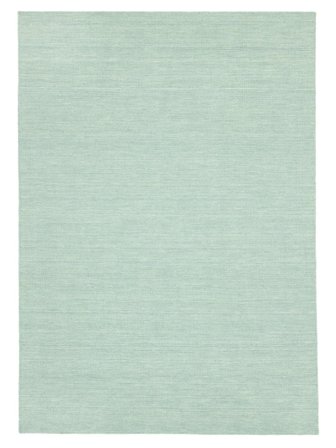 Handloom Flat 160X230 Vert Menthe Uni Tapis De Laine