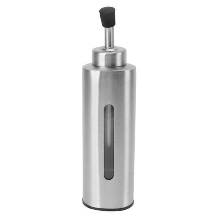 220 ml oljedispenserflaske i rustfritt stål, oljeflaske, sausbeholder for olivenolje, eddik, soyasaus, trekant