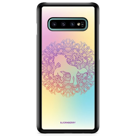Bjornberry Skal Samsung Galaxy S10 - Regnbågsenhörning