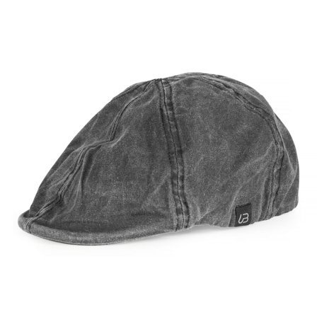 Urberg Cotton Flat Cap Unisex caps Black L/XL