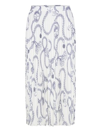 GANT Sailing Print Pleated Skirt - White - 38