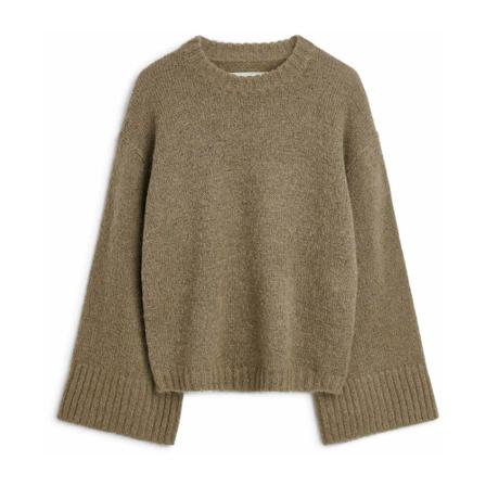 By Malene Birger, Round-neck Knitwear Bruin, Dames, Maat:M,Polyamide,print