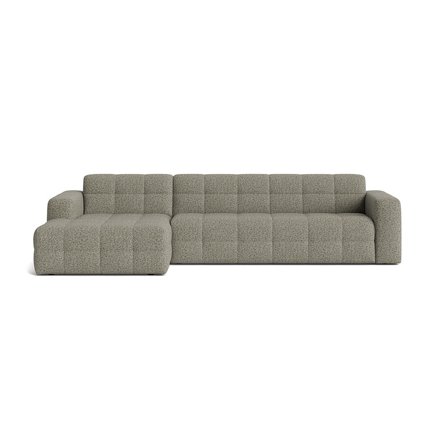 Venstrevendt Paris chaiselong sofa, Puente Grøn - Eksklusivt design, høj siddekomfort - 318x162x77cm - Perfekt til stuen