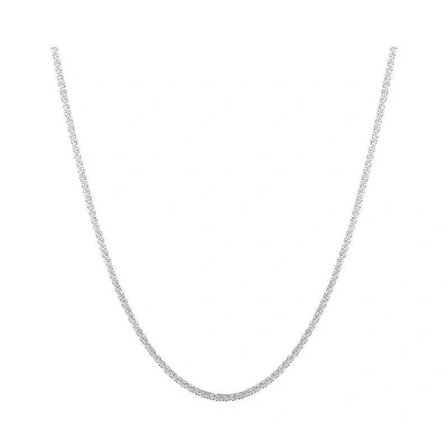 Italiensk halsband med fyrkantig låda i diamantslipning