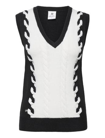 Frannie V-Neck Vest Vests Knitted Vests Multi/mönstrad Daily Sports