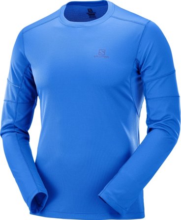 Salomon Men's Agile LS Tee Men long-sleeved training tops Blue XL