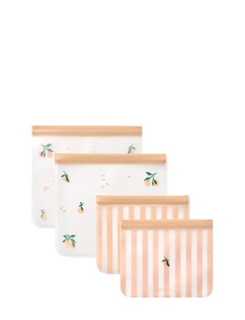 Liewood Rebus Reusable Food Bags 4-Pack - Multi/patterned - ONE SIZE