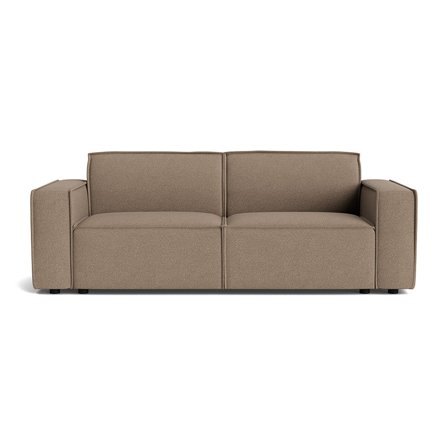 Lyon 3 personers sofa - Loop Mørk beige - 224x98x80cm - Rummelig og komfortabel sofa til hyggelige stunder med familie og venner