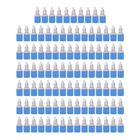 Bananuttag M6 4mm 100 stk. Blå Elektrisk Konnektor Tilbehør