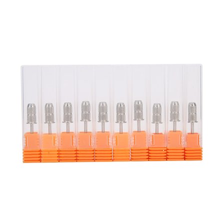 10 st 2,35 mm Spets Slipring Elektrisk Borr Manikyr Maskin Tillbehör Silver