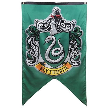 LAGERRENSNING Populära Harry Potter vimpel / flagga - stor 125 * 75 cm - Slytherin