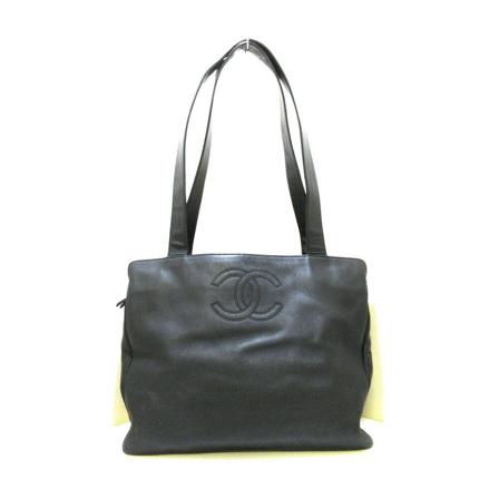 Chanel Vintage Tote Tass , Zwart , Dames , Maat: ONE Size Vintage Tassen