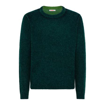 Sun68 Round-neck Strik Grøn, Herre Strik, Størrelse: XL
