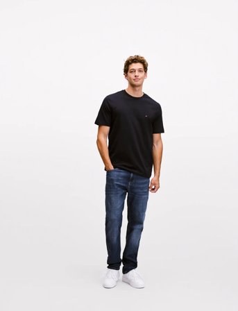 Tommy Hilfiger Essential Reg Fit Solid Tee - Navy - S