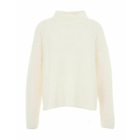Kaos, Round-neck Knitwear Wit, Dames, Maat:S