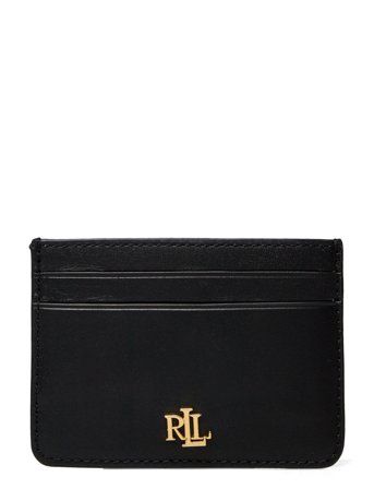 Lauren Ralph Lauren Leather Card Case - Black - ONE SIZE