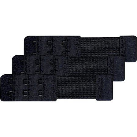 Pehmeät ja mukavat rintaliivien jatkokappaleet, 2 hakasta, 10 cm x 2,5 cm, 3 kpl