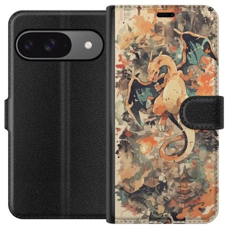 Kompatibelt Plånboksfodral till Google Google Pixel 9 Drake med eldvingar