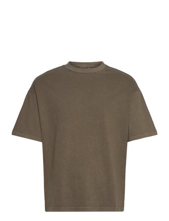 Weekday Great Boxy Heavyweight T-Shirt - Khaki green - M