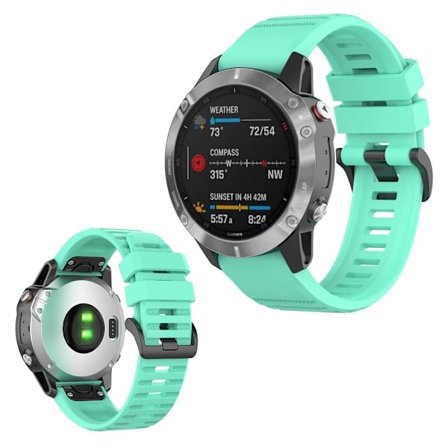 Garmin Fenix 6 hållbar klockarmband - Lake blå