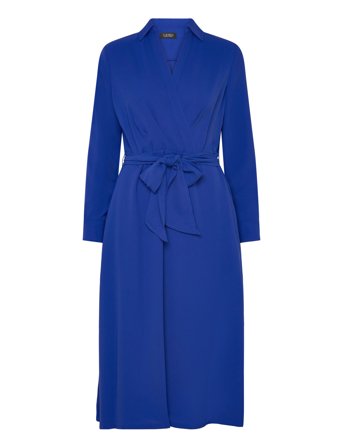 Lauren Ralph Lauren | Long-Sleeve Georgette Midi Dress | 32