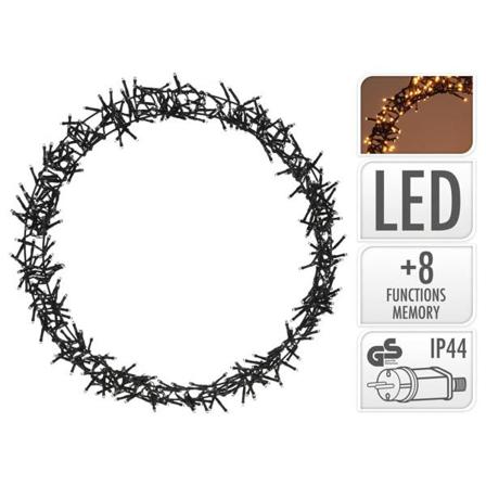 Ambiance Julkrans Med 400 Led 48 Cm Silver
