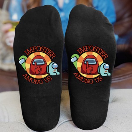 Among Us Game Impostor Sus Funny Sock Novelty Christmas Party Among Us Sock 6
