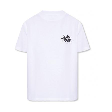 Holzweiler W.Kjerag National T-shirt with logo Hvid, Dame T-shirts