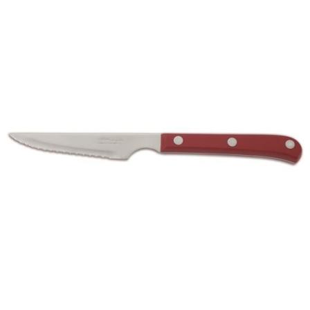 Arcos de Table ländkniv 374822 ett stycke rostfritt stål, mangoröd färg och 11 cm blad i låda.