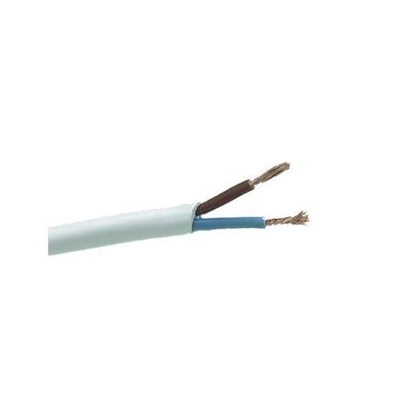 Gelia 40000308 Kabel hvit SKK 2x0,75 mm², 100 m i spolen, Stikkontakter & kabler
